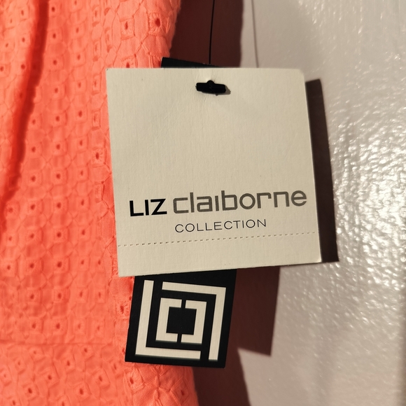 Liz Claiborne Coral Sleeveless Blouse - Picture 3 of 8